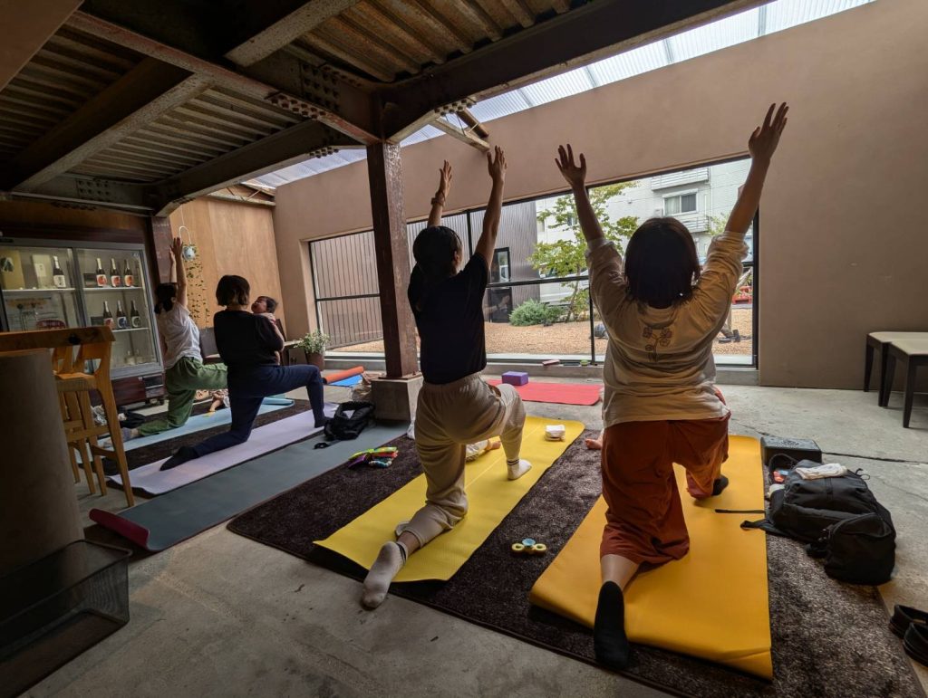 はつもみじさんの中でのヨガ